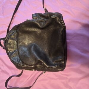 Michael Kors Black Backpack with Smooth Leather Finish